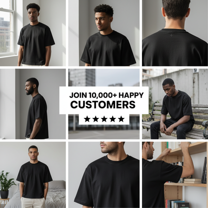 Crop Box Tee - Black